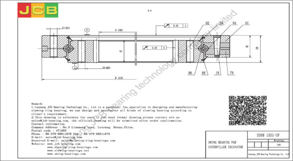 swing bearing for excavator 320B（1XS1-UP） - Image 2