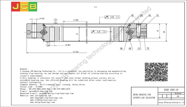 swing bearing for excavator 320B（4XW1-UP） - Image 2