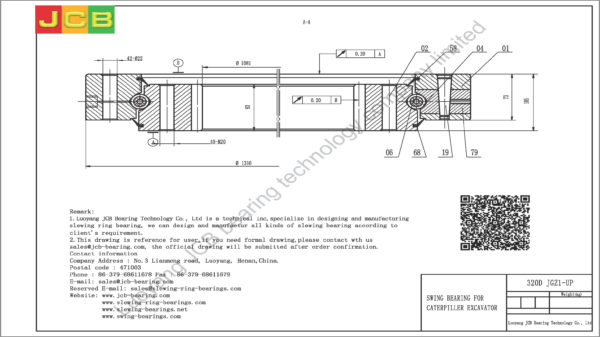 swing bearing for excavator 320D（JGZ1-UP） - Image 2