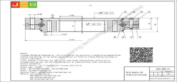 swing bearing for excavator 320S（6KM1-UP） - Image 2