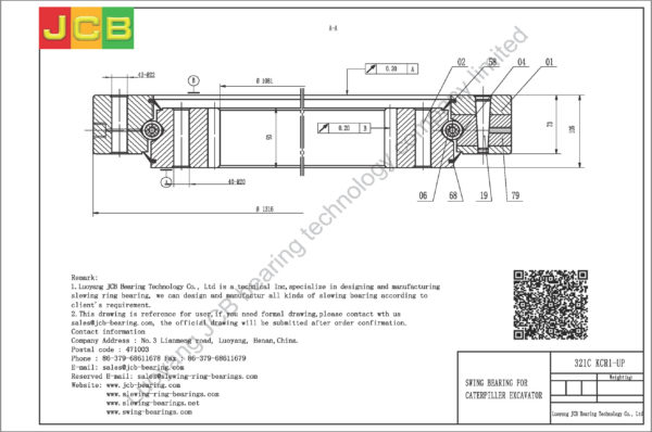 swing bearing for excavator 321C（KCR1-UP） - Image 2
