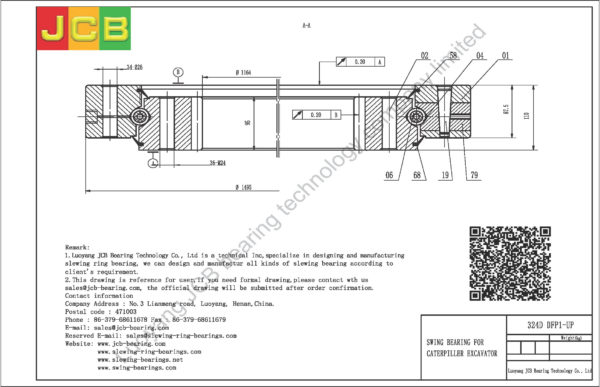 swing bearing for excavator 324D（DFP1-UP） - Image 2