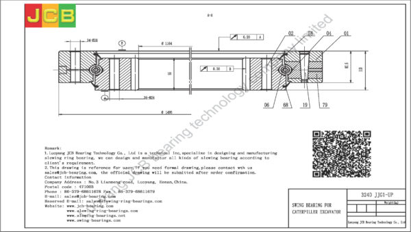 swing bearing for excavator 324D（JJG1-UP） - Image 2
