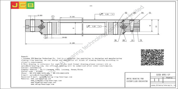 swing bearing for excavator 325B（8PR1-UP） - Image 2