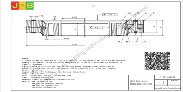 swing bearing for excavator 325BL（4DS1-UP） - Image 2