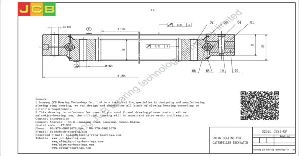 swing bearing for excavator 325BL（5BS1-UP） - Image 2