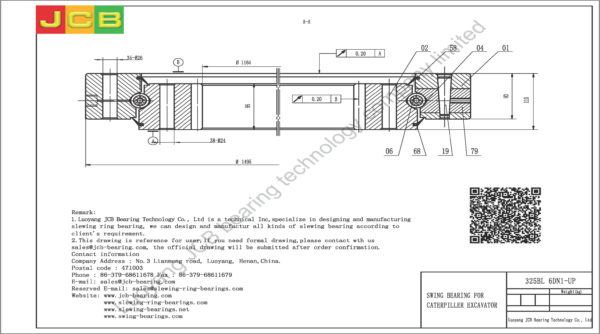 swing bearing for excavator 325BL（6DN1-UP） - Image 2