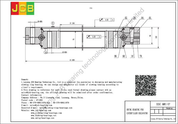 swing bearing for excavator 325C（AMH1-UP） - Image 2