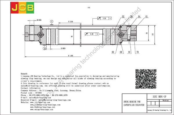 swing bearing for excavator 325C（BKW1-UP） - Image 2