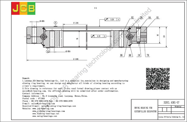 swing bearing for excavator 325CL（A3R1-UP） - Image 2