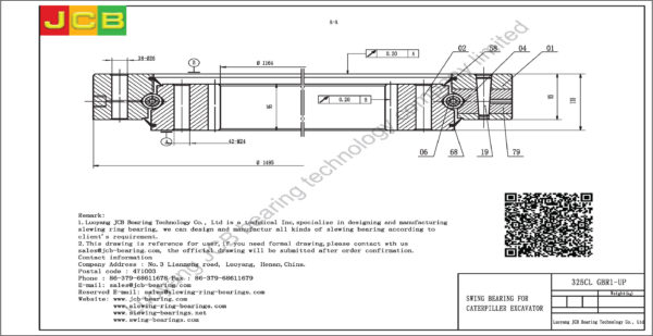 swing bearing for excavator 325CL（GBR1-UP） - Image 2