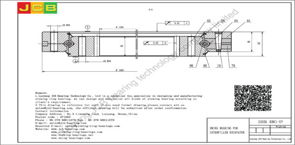 swing bearing for excavator 325DL（KBE1-UP） - Image 2