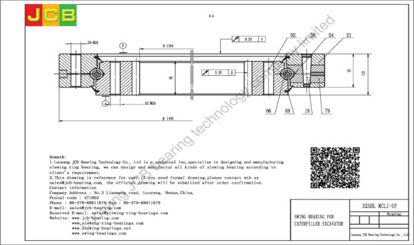 swing bearing for excavator 325DL（MCL1-UP） - Image 2
