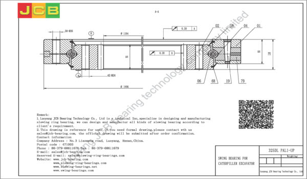 swing bearing for excavator 325DL（PAL1-UP） - Image 2