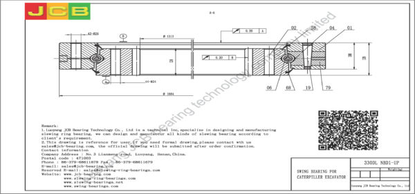 swing bearing for excavator 330DL（NBD1-UP） - Image 2