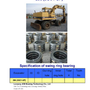 swing bearing for excavator 206（3GC1-UP）