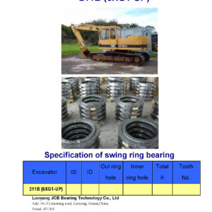 swing bearing for excavator 211B（6XG1-UP）