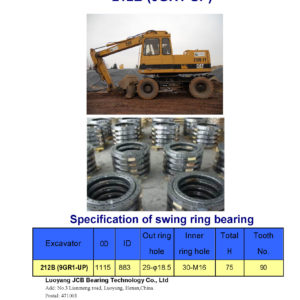 swing bearing for excavator 212B（9GR1-UP）