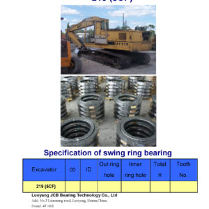 swing bearing for excavator 219（5CF）