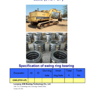 swing bearing for excavator 225B（3YD1-UP）