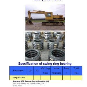 swing bearing for excavator 229（1AG1-UP）