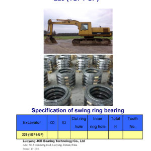 swing bearing for excavator 229 (1GF1-UP)