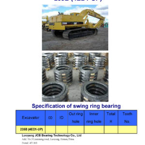 swing bearing for excavator 235B（4ED1-UP）
