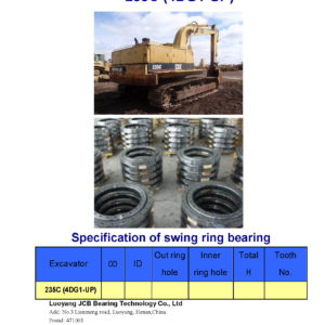 swing bearing for excavator 235C（4DG1-UP）