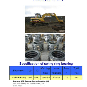swing bearing for excavator 312BL（8JR1-UP）