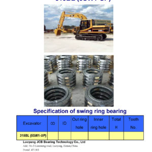 swing bearing for excavator 315BL（5SW1-UP）