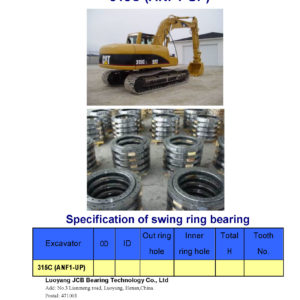 swing bearing for excavator 315C（ANF1-UP）