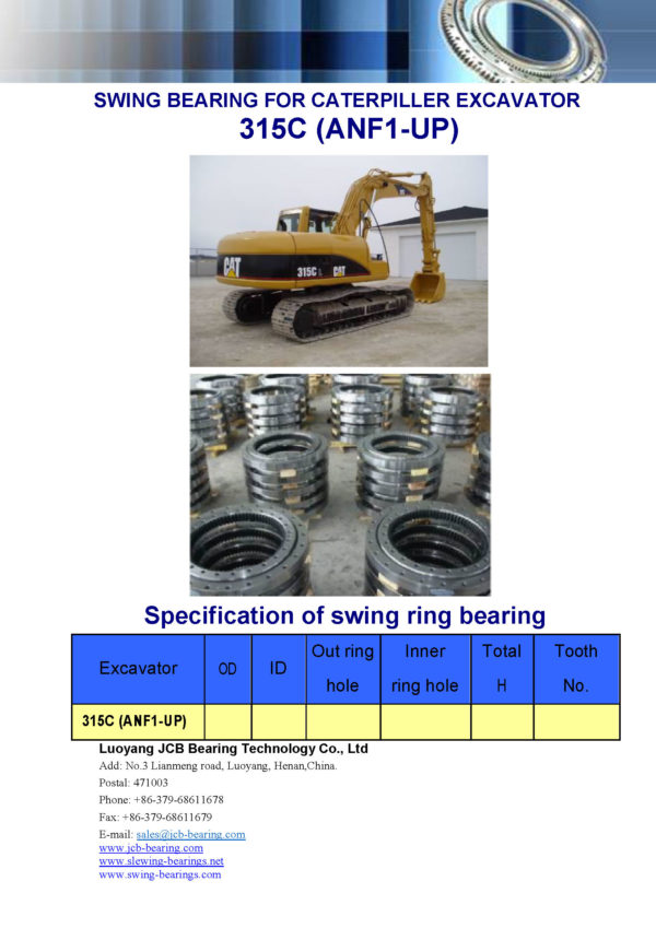 swing bearing for excavator 315C（ANF1-UP）