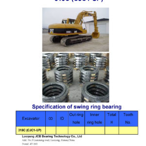 swing bearing for excavator 315C（CJC1-UP）