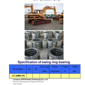 swing bearing for excavator 317（4MM1-UP）