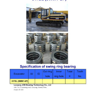 swing bearing for excavator 317BL（9WW1-UP）