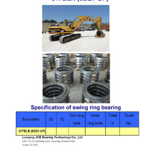 swing bearing for excavator 317BLN（6DZ1-UP）