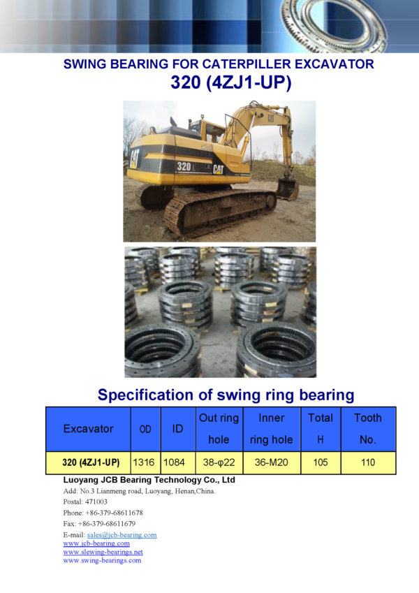 swing bearing for excavator 320（4ZJ1-UP）