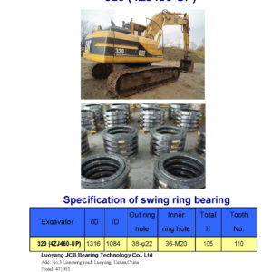swing bearing for excavator 320（4ZJ460-UP）