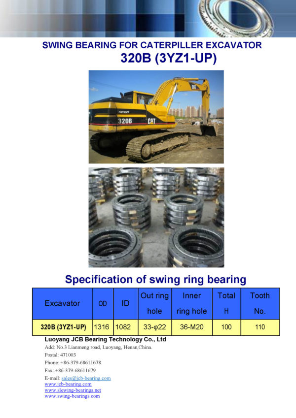 swing bearing for excavator 320B（3YZ1-UP）