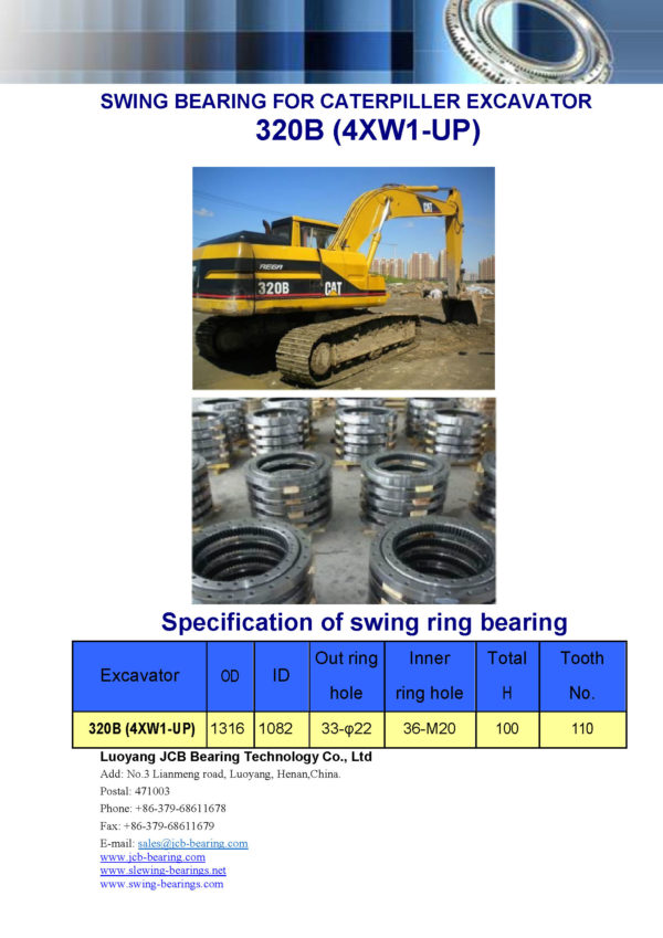 swing bearing for excavator 320B（4XW1-UP）
