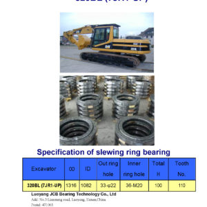 swing bearing for excavator 320BL（7JR1-UP）