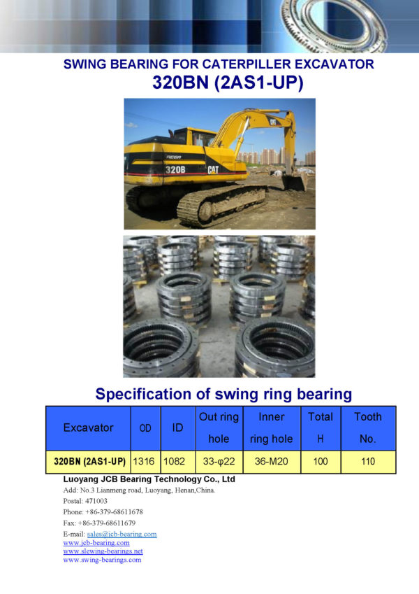 swing bearing for excavator 320BN（2AS1-UP）