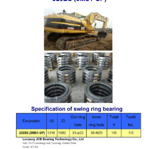 swing bearing for excavator 320BS（5MS1-UP）