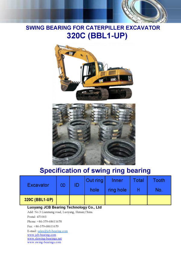 swing bearing for excavator 320C（BBL1-UP）