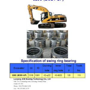swing bearing for excavator 320C（BCB1-UP）
