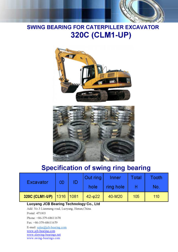 swing bearing for excavator 320C（CLM1-UP）