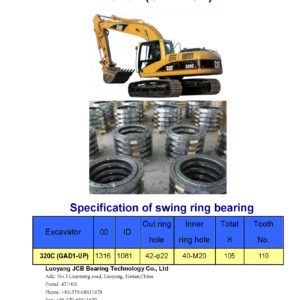 swing bearing for excavator 320C（GAD1-UP）