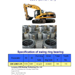 swing bearing for excavator 320C（GNG1-UP）