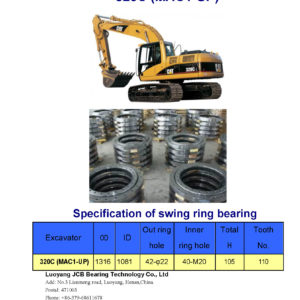 swing bearing for excavator 320C（MAC1-UP）