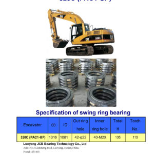 swing bearing for excavator 320C（PAC1-UP）